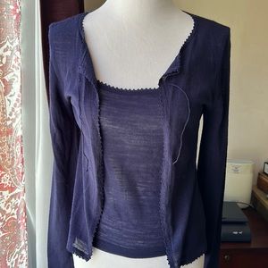 Banana Republic camisole and cardi set